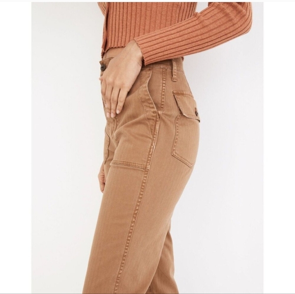 Madewell The Perfect Vintage Straight Workwear Pant Weathered Walnut Size 25 - Picture 2 of 11